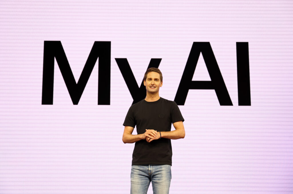 Evan Spiegel von My AI Plakat