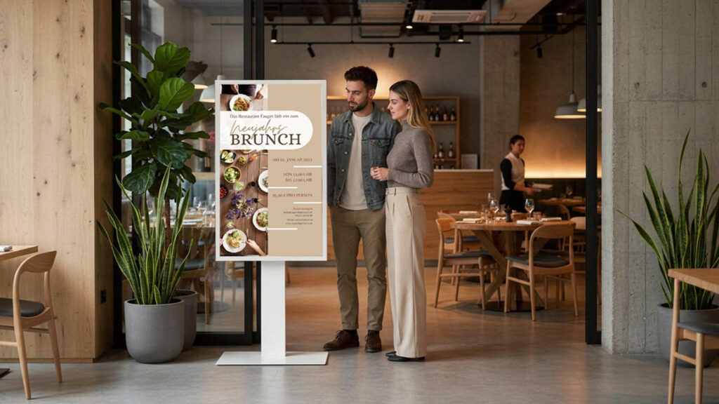 Twin2 setzt auf Markenauftritt, LED-Leuchtbilder und digitale Präsentationstechnik für moderne Markenpräsentation.